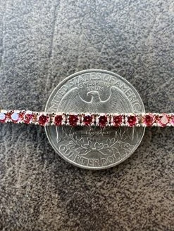 Real Iced Pink MOISSANITE 3mm Tennis Bracelet 925 Silver Pass Diamond Tester 24 Real Iced Pink MOISSANITE 3mm Tennis Bracelet 925 Silver Pass Diamond Tester -Harlem Bling Shop real iced pink moissanite 3mm tennis bracelet 925 silver pass diamond tester 25024.1676053011