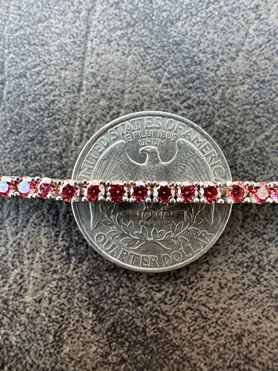 Real Iced Pink MOISSANITE 3mm Tennis Bracelet 925 Silver Pass Diamond Tester 5 Real Iced Pink MOISSANITE 3mm Tennis Bracelet 925 Silver Pass Diamond Tester - Image 3