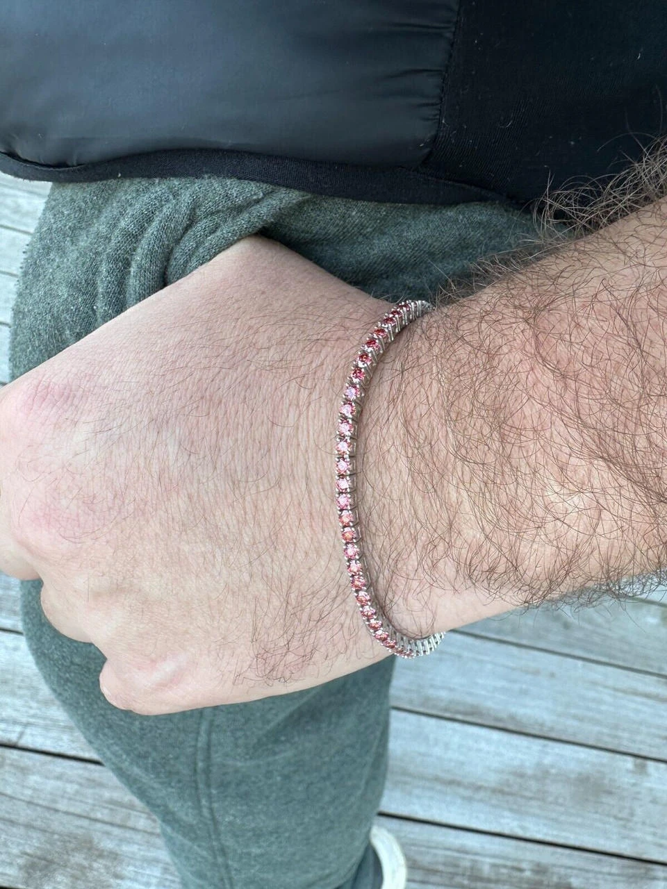 Real Iced Pink MOISSANITE 3mm Tennis Bracelet 925 Silver Pass Diamond Tester 11 Real Iced Pink MOISSANITE 3mm Tennis Bracelet 925 Silver Pass Diamond Tester - Image 9