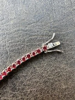 Real Iced Pink MOISSANITE 3mm Tennis Bracelet 925 Silver Pass Diamond Tester 41 Real Iced Pink MOISSANITE 3mm Tennis Bracelet 925 Silver Pass Diamond Tester -Harlem Bling Shop real iced pink moissanite 3mm tennis bracelet 925 silver pass diamond tester 40561.1676052860