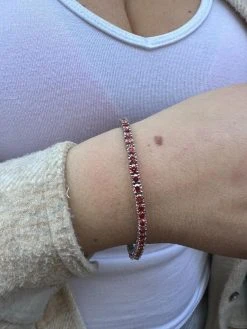 Real Iced Pink MOISSANITE 3mm Tennis Bracelet 925 Silver Pass Diamond Tester 27 Real Iced Pink MOISSANITE 3mm Tennis Bracelet 925 Silver Pass Diamond Tester -Harlem Bling Shop real iced pink moissanite 3mm tennis bracelet 925 silver pass diamond tester 57863.1676053044