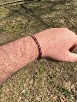 Real Iced Ruby Red MOISSANITE 3mm Tennis Bracelet 925 Silver Pass Diamond Test 25 Real Iced Ruby Red MOISSANITE 3mm Tennis Bracelet 925 Silver Pass Diamond Test -Harlem Bling Shop real iced ruby red moissanite 3mm tennis bracelet 925 silver pass diamond test 29180.1678388154