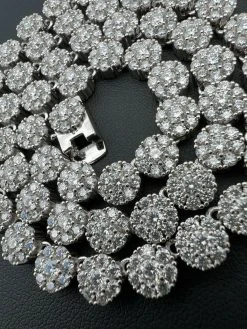 Real MOISSANITE Hip Hop Cluster Tennis Chain Necklace 7mm Pass Diamond Tester 16 Real MOISSANITE Hip Hop Cluster Tennis Chain Necklace 7mm Pass Diamond Tester -Harlem Bling Shop real moissanite hip hop cluster tennis chain necklace 7mm pass diamond tester 09577.1664361348