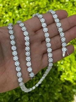 Real MOISSANITE Hip Hop Cluster Tennis Chain Necklace 7mm Pass Diamond Tester 19 Real MOISSANITE Hip Hop Cluster Tennis Chain Necklace 7mm Pass Diamond Tester -Harlem Bling Shop real moissanite hip hop cluster tennis chain necklace 7mm pass diamond tester 77367.1664360049