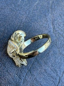 Real Solid 925 Sterling Silver & 14k Gold Custom GOAT Ring Diamond Iced Animal 25 Real Solid 925 Sterling Silver & 14k Gold Custom GOAT Ring Diamond Iced Animal -Harlem Bling Shop real solid 925 sterling silver and 14k gold custom goat ring diamond iced animal 22582.1664387202