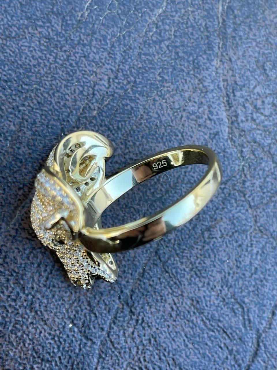 Real Solid 925 Sterling Silver & 14k Gold Custom GOAT Ring Diamond Iced Animal 14 Real Solid 925 Sterling Silver & 14k Gold Custom GOAT Ring Diamond Iced Animal - Image 12