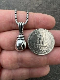 Real Solid 925 Sterling Silver Boxing Gloves Pendant Necklace Gold Mens Boxer 19 Real Solid 925 Sterling Silver Boxing Gloves Pendant Necklace Gold Mens Boxer -Harlem Bling Shop real solid 925 sterling silver boxing gloves pendant necklace gold mens boxer 73778.1664360273