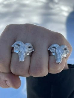 Real Solid 925 Sterling Silver Custom GOAT Ring Diamond Iced Animal HipHop Pinky 20 Real Solid 925 Sterling Silver Custom GOAT Ring Diamond Iced Animal HipHop Pinky -Harlem Bling Shop real solid 925 sterling silver custom goat ring diamond iced animal hiphop pinky 03890.1664372379
