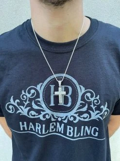 Mens 925 Sterling Baguette Diamond Tennis Cross Pendant Iced Gold Silver Hip Hop 16 Mens 925 Sterling Baguette Diamond Tennis Cross Pendant Iced Gold Silver Hip Hop -Harlem Bling Shop silver mens 925 sterling baguette diamond tennis cross pendant iced gold silver hip hop 56724.1664390066