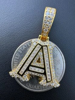 Moissanite Gothic Small Initial Letter 925 Silver / Gold Pendant Iced Out Necklace 31 Moissanite Gothic Small Initial Letter 925 Silver / Gold Pendant Iced Out Necklace -Harlem Bling Shop silver moissanite gothic small initial letter 925 silver gold pendant iced out necklace 48831.1702616152