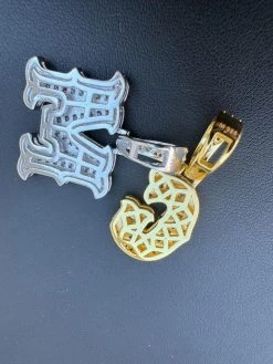 Moissanite Gothic Small Initial Letter 925 Silver / Gold Pendant Iced Out Necklace 32 Moissanite Gothic Small Initial Letter 925 Silver / Gold Pendant Iced Out Necklace -Harlem Bling Shop silver moissanite gothic small initial letter 925 silver gold pendant iced out necklace 93874.1702616162