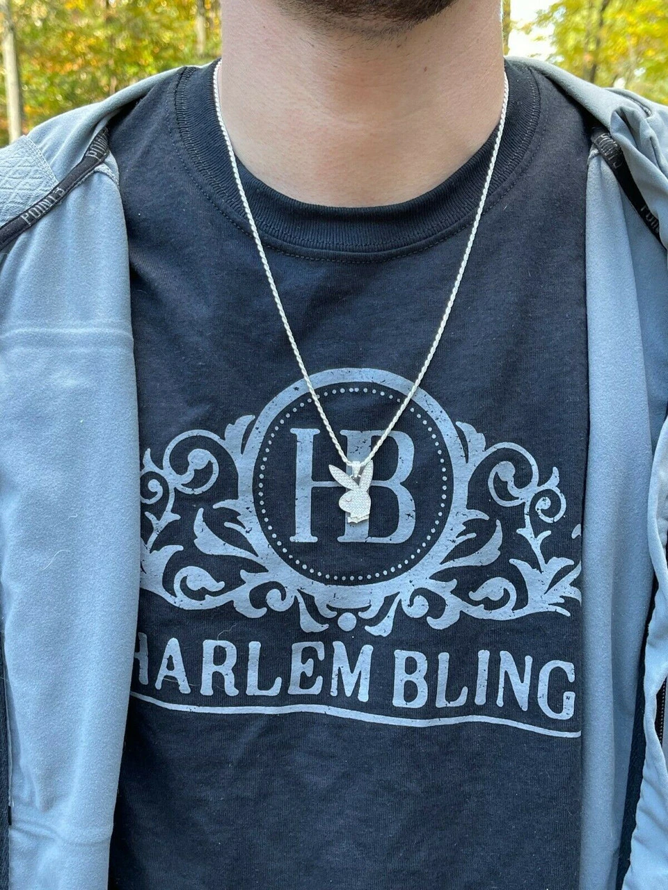 MOISSANITE Playboy Bunny Pendant Iced Real Solid 925 Silver Gold Rose Necklace 8 MOISSANITE Playboy Bunny Pendant Iced Real Solid 925 Silver Gold Rose Necklace - Image 6