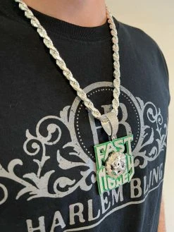 Real 925 Silver Gold Glows In Dark FAST MONEY Sonic Big Hip Hop Pendant Necklace 19 Real 925 Silver Gold Glows In Dark FAST MONEY Sonic Big Hip Hop Pendant Necklace -Harlem Bling Shop silver real 925 silver gold glows in dark fast money sonic big hip hop pendant necklace 43172.1664356712