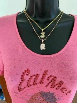 Real Moissanite Bubble Letter Gold Silver Initial Pendant Iced Pass Diamond Test -Harlem Bling Shop silver real moissanite bubble letter gold silver initial pendant iced pass diamond test 90140.1664357688