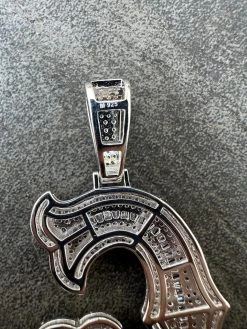 Real Moissanite Gothic Large 2" Initial Letter 925 Silver Pendant Iced Necklace 33 Real Moissanite Gothic Large 2" Initial Letter 925 Silver Pendant Iced Necklace -Harlem Bling Shop silver real moissanite gothic large 2 initial letter 925 silver pendant iced necklace 70534.1701404994