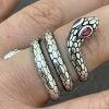 Snake Ring Solid 925 Sterling Silver Wrap Around Cobra W. Ruby Eyes Sizes 5-12 2 Snake Ring Solid 925 Sterling Silver Wrap Around Cobra W. Ruby Eyes Sizes 5-12 -Harlem Bling Shop snake ring solid 925 sterling silver wrap around cobra w ruby eyes sizes 5 12 60486.1664388149