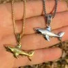 Solid 925 Sterling Silver 3D Great White Shark Gold Large Mens Ladies Necklace 1 Solid 925 Sterling Silver 3D Great White Shark Gold Large Mens Ladies Necklace -Harlem Bling Shop solid 925 sterling silver 3d great white shark gold large mens ladies necklace 57181.1664375768