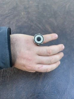 Solid Real 925 Sterling Silver & 14k Gold Iced Black Diamond Baguette Pinky Ring 23 Solid Real 925 Sterling Silver & 14k Gold Iced Black Diamond Baguette Pinky Ring -Harlem Bling Shop solid real 925 sterling silver and 14k gold iced black diamond baguette pinky ring 78056.1664384635