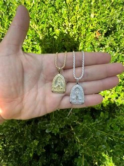 St Lazarus Plain Real 925 Silver / Gold Plated Saint Necklace Pendant San Lazaro 41 St Lazarus Plain Real 925 Silver / Gold Plated Saint Necklace Pendant San Lazaro -Harlem Bling Shop st lazarus plain real 925 silver gold plated saint necklace pendant san lazaro 17965.1695866026