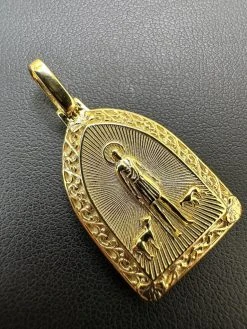 St Lazarus Plain Real 925 Silver / Gold Plated Saint Necklace Pendant San Lazaro 28 St Lazarus Plain Real 925 Silver / Gold Plated Saint Necklace Pendant San Lazaro -Harlem Bling Shop st lazarus plain real 925 silver gold plated saint necklace pendant san lazaro 33886.1695866043