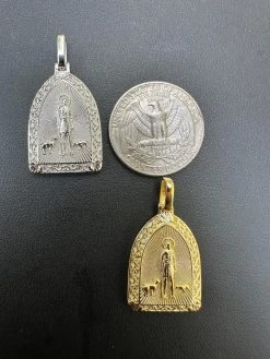 St Lazarus Plain Real 925 Silver / Gold Plated Saint Necklace Pendant San Lazaro 33 St Lazarus Plain Real 925 Silver / Gold Plated Saint Necklace Pendant San Lazaro -Harlem Bling Shop st lazarus plain real 925 silver gold plated saint necklace pendant san lazaro 38276.1695866085