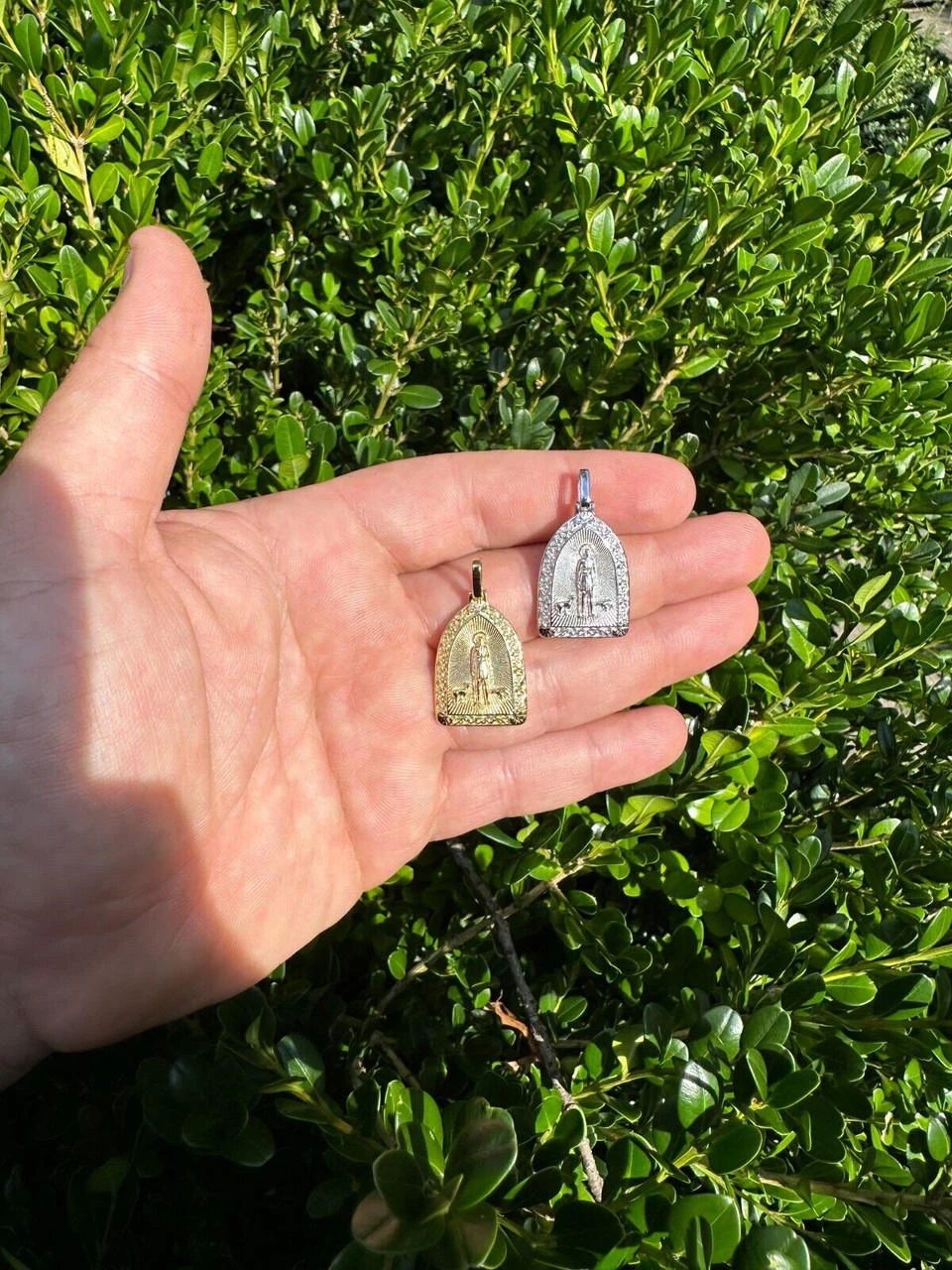 St Lazarus Plain Real 925 Silver / Gold Plated Saint Necklace Pendant San Lazaro 20 St Lazarus Plain Real 925 Silver / Gold Plated Saint Necklace Pendant San Lazaro - Image 18