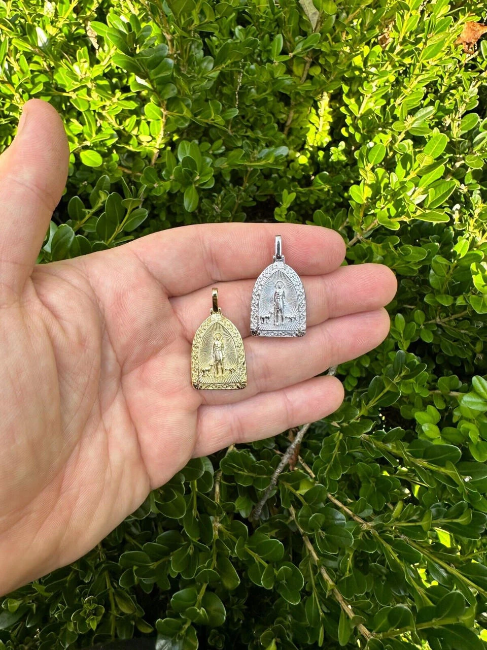 St Lazarus Plain Real 925 Silver / Gold Plated Saint Necklace Pendant San Lazaro 19 St Lazarus Plain Real 925 Silver / Gold Plated Saint Necklace Pendant San Lazaro - Image 17